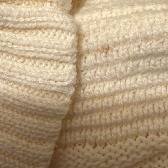 Motto Womens Short Sleeve Turtleneck‎ Sweater Medium Cream Knit QVC - Picture 4 of 8